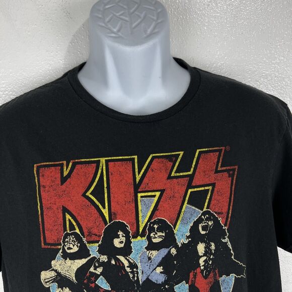 Kiss World Tour '77 Shirt Men Large Short Sleeve Graphic Rock Band Concert Tee - Picture 4 of 10
